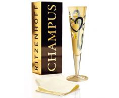 RITZENHOFF 1070190 - Copa de champán con diseño de Corazones