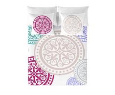 Devota & Lomba Medallones Funda NÃ³rdica, AlgodÃ³n, Multicolor, cama 150 cm