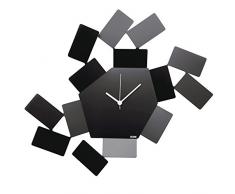 Alessi - La Stanza Dello Scirocco MT19 B - Reloj de Pared AnalÃ³gico de DiseÃ±o, en Acero Colorado con Resina EpoxÃ¬dica, Negro