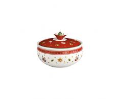 Villeroy & Boch 14-8585-0960 Azucarero Toys Delight, para Navidad, 10 x 13 cm en Festivo Embalaje de Regalo, Porcelana, Multicolor