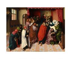 Master Amsterdam The Death Of The Virgin Painting Large Wall Art Poster Print Thick Paper 18X24 Inch Muerte Pintura pared Impresiï¿½n del cartel