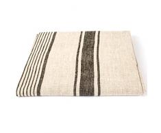 Linenme Mantel Provance de lino. Color negro 132 x 249 cm.