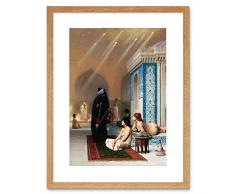 Wee Blue Coo Pintura Interior Estudio Gerome Piscina Harem Enmarcado Pared Arte impresión