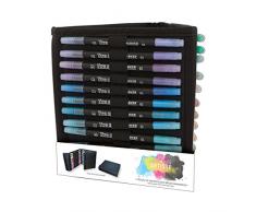 Docrafts DOA 8513101 - Rotuladores de doble punta fina, 36 unidades, varios colores