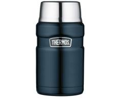 THERMOS Recipiente para Alimentos de Acero Inoxidable, Acero Inoxidable, Azul, 9,3 x 9,3 x 18,5 cm