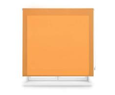 Blindecor Ara | Estor enrollable translúcido liso - Naranja, 160 x 175 cm (ancho por alto) | Tamaño de la Tela 157 x 170 cm | Estores para ventanas