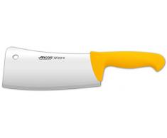 Arcos Serie 2900 - Cuchillo Macheta - Hoja de Acero Inoxidable NITRUM de 200 mm - Mango inyectado en Polipropileno Color amarillo