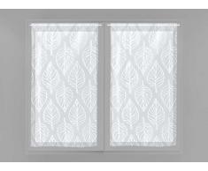 Par de Mini visillos 45 x 90 cm Maud Blanco
