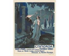 Rochegrosse Fevrier Gismonda Theatre Music Opera Advert Art Print Canvas Premium Wall Decor Poster Mural Teatro Mï¿½sica ï¿½pera Publicidad pared Pï¿½ster