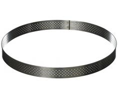 DE BUYER Industries 3099.08 - Molde Redondo para Tartas (Acero Inoxidable, Perforado)