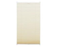 Gardinia - Estor Plisado con Pinzas (Opaco, con Todas Las Piezas de Montaje), Beige, 75 x 130 cm