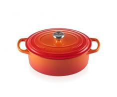 Le Creuset Cocotte oval de hierro fundido, 29 cm, 4, 7 L, Todas Las Fuentes de Calor incluso inducción, Volcanico, 21178290902430