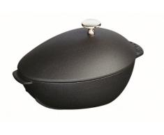 Staub Mussel Pot Cocotte, Metal, Negro Mate, 25 cm
