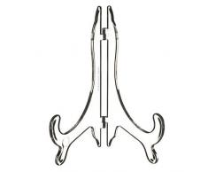 Bulk Hardware Plato de plÃ¡stico con funciÃ³n Atril para - 75 150 mm Plato, Transparente (1 Unidades)