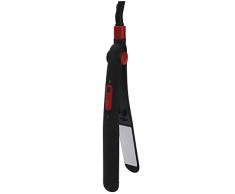 Swiss Home Plancha para el Pelo (cerámica, 25 W, Material eléctrico, Color Negro y Rojo, 30 cm