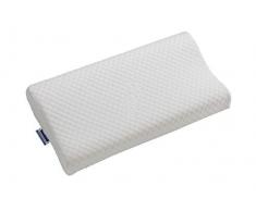 Todocama - Almohada viscoelástica Cervical con diseño ergonómico terapéutico. Doble Funda extraÃble y Lavable. Fabricada Ãntegramente en España. Almohada Premium. (67x35x13cm)