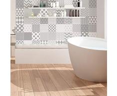 Pegatinas de Azulejos Adhesivas â Pegatina de Azulejos de Cemento â Decoración de Pared para baño y Cocina
