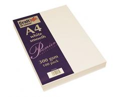 Wedding Inspiration Craft UK â Material de papelerÃa, A4, cartón, Tarjeta Blanca de 300 g/m², 29.6 x 21 x 0.1 cm