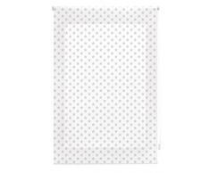 Blindecor Stars Estor Enrollable, Tela, Blanco con Estrellas Gris, 110 x 180 cm