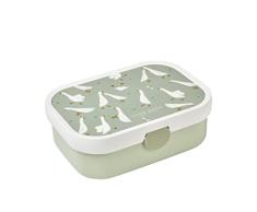 Mepal - Fiambrera Campus - Bento Box para Niños - Lonchera con Compartimento Bento y Tenedor - Fiambrera con Cierre de Clip - Sin BPA y apta para Lavavajillas - 750 ml - Little Goose