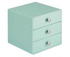 iDesign Organizador de cosméticos para baño, Menta
