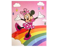Aymax Manta Polar Minnie Mouse Arco Iris 140 X 100 CM