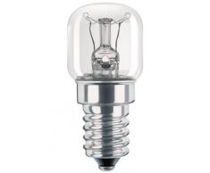 Philips 03659950 Lámpara, 15W, T22, E14, 230-240V, F, 2,2 cm, Plata Transparente