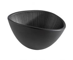 APS 85092 Nero - Cuenco de melamina (14,5 x 12,5 x 8 cm, 0,3 L)