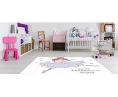Alfombra Infantil Bailarina PVC 95 cm x 133 cm| Moqueta Adulto PVC | Suelo vinilico para Adultos
