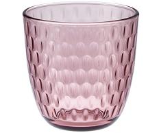 Bormioli Rocco Slot - Juego de vasos (6 unidades), color rosa, 29 cl