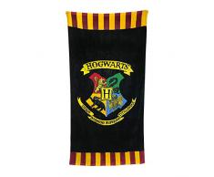 Groovy Harry Potter Hogwarts - Toalla de baÃ±o o Playa (algodÃ³n, 75 x 150 cm), Color Negro