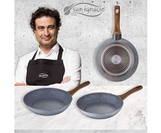 San Ignacio Daimiel - Set 3 Sartenes, InducciÃ³n, Aluminio Forjado, false, 22/26/28 cm