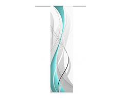 Home Fashion 87152-728 245x60cm - Cortina de Paneles, poliéster, 245 x 60 cm, Color Azul