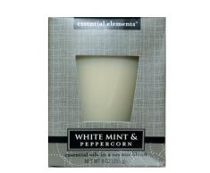 Candle Lite - Tarro con vela de aceites esenciales (255 ml, aroma de menta y pimienta)