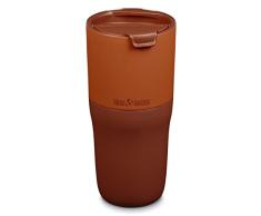 Klean Kanteen Rise - Vaso de acero inoxidable con tapa abatible de 26 onzas, esmalte otoÃ±al