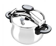 BRA New Star - Olla a PresiÃ³n Puente, Apta para InducciÃ³n, 11 Litros, Acero Inoxidable