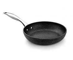 Monix Mineral - Sartén 26 cm aluminio forjado con antiadherente, tipo piedra, sin PFOA, aptas inducción