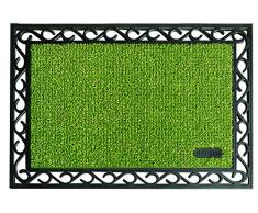 AstroTurf Utopia Mamut Felpudo Alfombra de Entrada Exterior, 60 x 90 cm, Color Verde Manzana, Goma & Polietileno, 90x60x1 cm