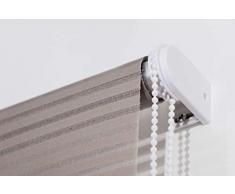 Estoralis Robert Estor Enrollable translucido Liso, PoliÃ©ster, Taupe, 130 x 190 cm