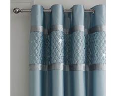 Catherine Lansfield Cluster de Lentejuelas Cortinas 66 x 72 Pulgadas, poliéster, Huevo de Pato, 183 x 168 x 0,5 cm
