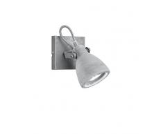 Trio Lighting Trio Concrete-Foco GU10 42 W, metal hormigÃ³n, gris IP20, 1 bombilla