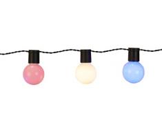 Best Season 476-22 Partyball - Guirnalda LED (20 Bombillas, 5,7 m de Longitud, Cable Negro, Uso en Exteriores)