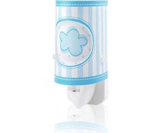 Dalber Luz nocturna quitamiedos infantil enchufe led, Azul