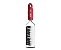 Microplane Gourmet Rallador, Acero Inoxidable Plástico, Rojo, grob