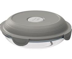 Maped Picnik Concept Adult - Plato de cristal para almuerzo, apto para microondas, 700 ml, color gris