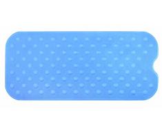 Spirella 90 x 40, Azul colección Circola, Alfombrilla de Ducha, Goma