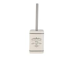 axentia Escobilla de BaÃ±o con Soporte Paris, Juego de Portaescobillas para Inodoro de CerÃ¡mica, Escobillero con Cepillo de Inodoro, Blanco lateado, Aprox. 10,5 x 10,5 x 37 cm (122152)
