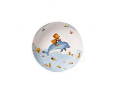 Villeroy & Boch - Plato hondo para niÃ±os Happy as a Bear, 19 cm, porcelana Premium, blanco/multicolor