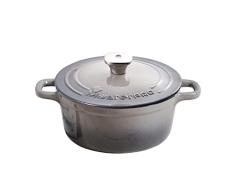 MasterPro Unique | Cacerola de Cocina de 19cm con Tapa | Color Blanco | Fabricada con Hierro Fundido | Asas ErgonÃ³micas | Cazuela de Cocina | Compatible con Todo Tipo de Cocinas