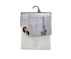 Douceur dIntérieur - 1622768, Par De Visillo Pompon Presilla, 2 X 45 X 160 Cm, Lissea, Visillo Arena, Blanco